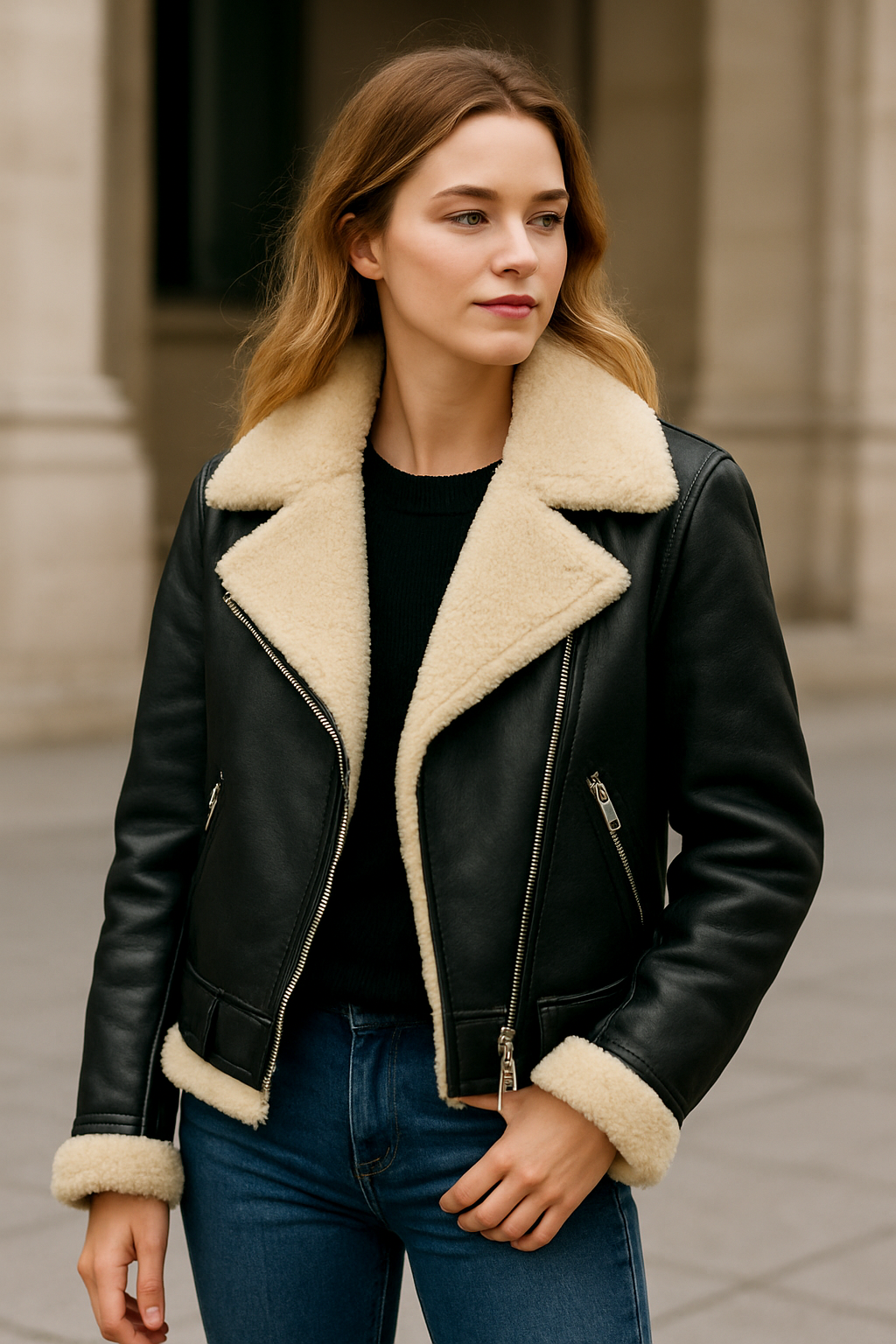 Shearling-Lined Jackets: Warm & Stylish